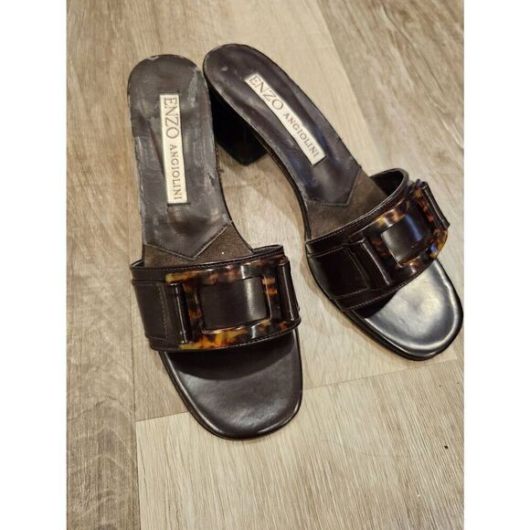 Vintage Enzo Angiolini Slide on heeled shoes size 6M - Picture 11 of 11